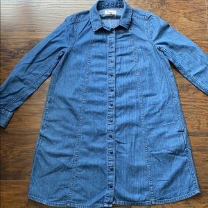 Madewell denim shirt dress